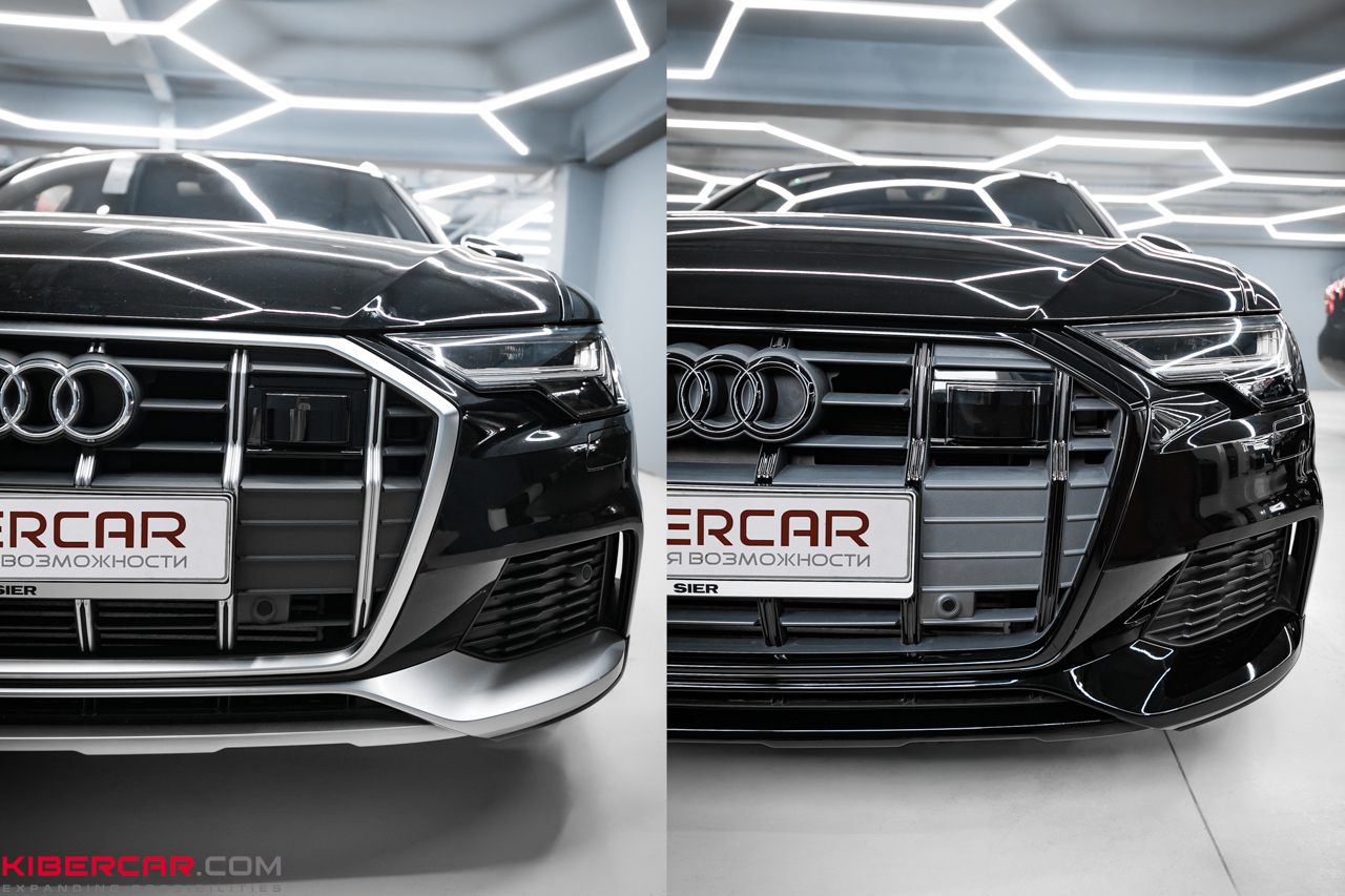 Audi A6: внешний тюнинг «антихром»