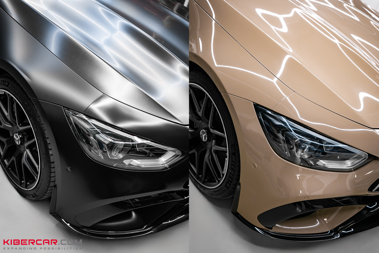Mercedes-Benz AMG GT: оклейка в цветную полиуретановую пленку