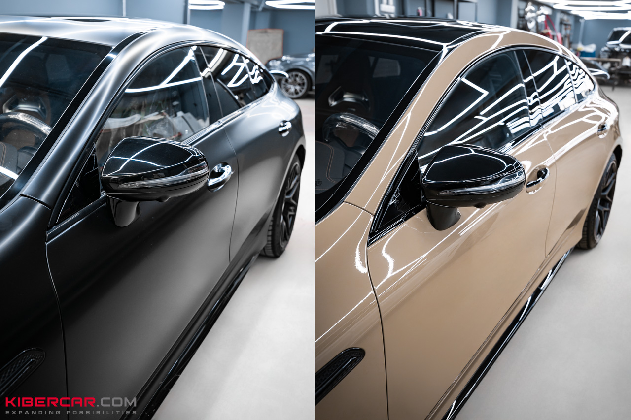 Mercedes-Benz AMG GT: оклейка в цветную полиуретановую пленку