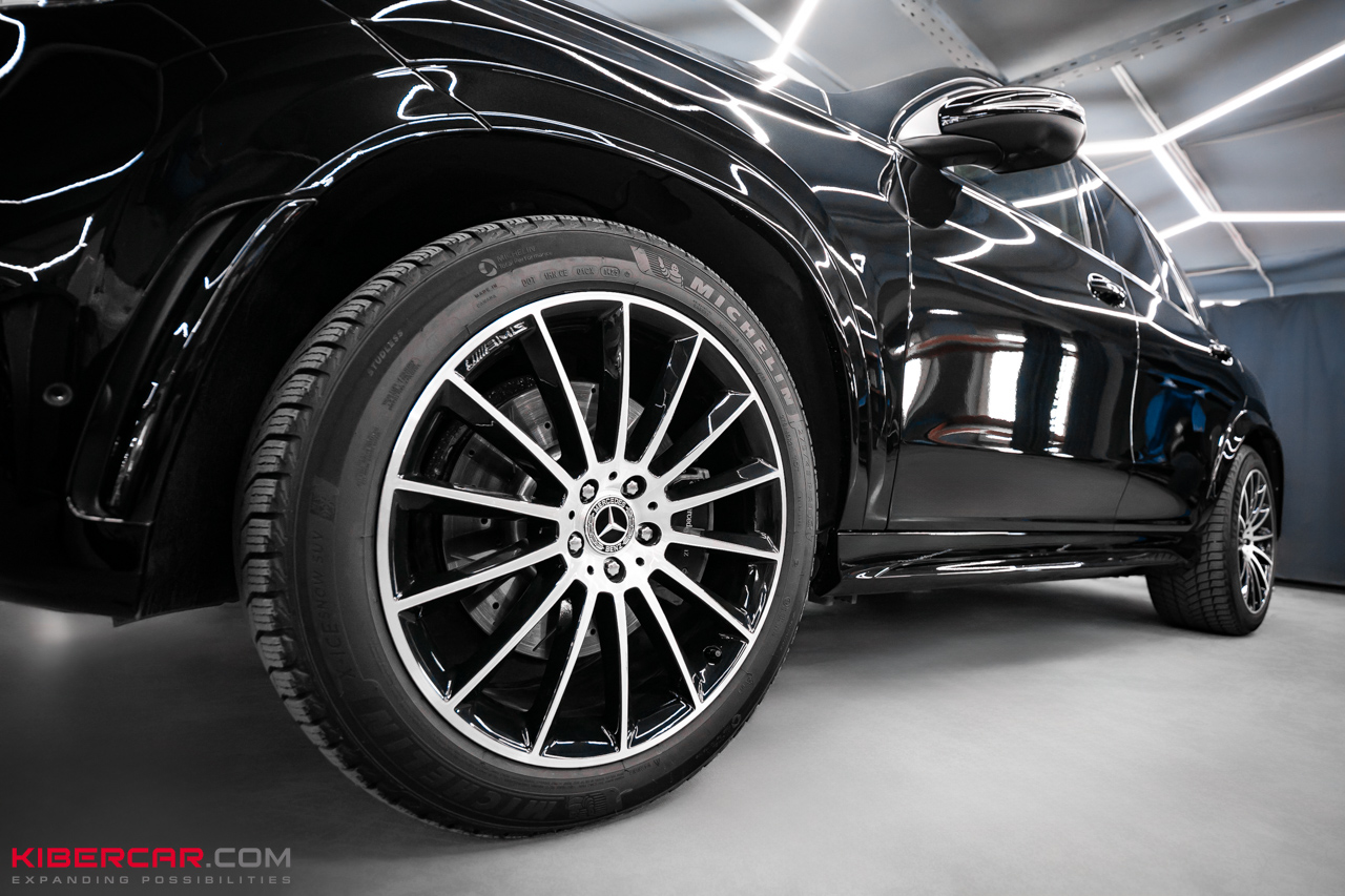 Покраска дисков с алмазной проточкой на Mercedes-Benz GLE