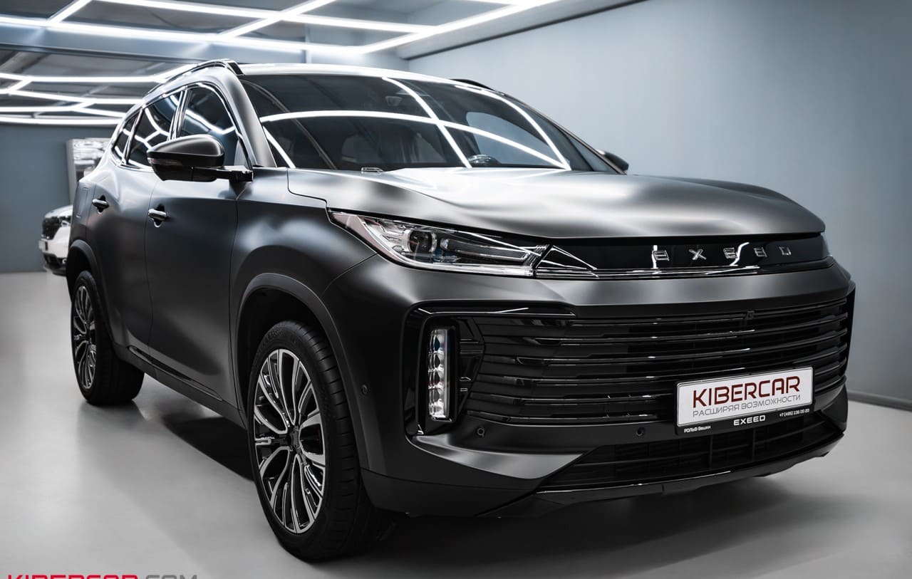 Антихром и оклейка пленкой с матовым эффектом на EXEED VX