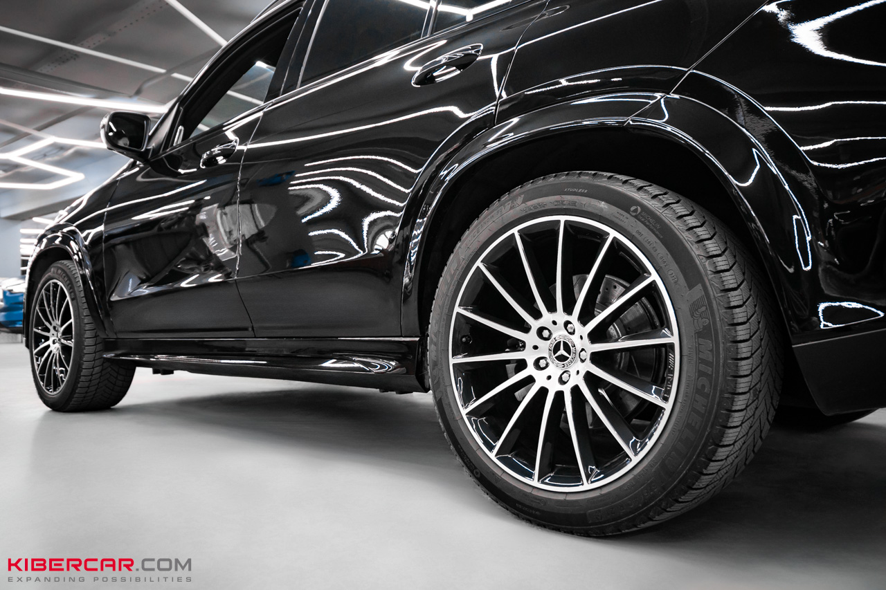 Покраска дисков с алмазной проточкой на Mercedes-Benz GLE