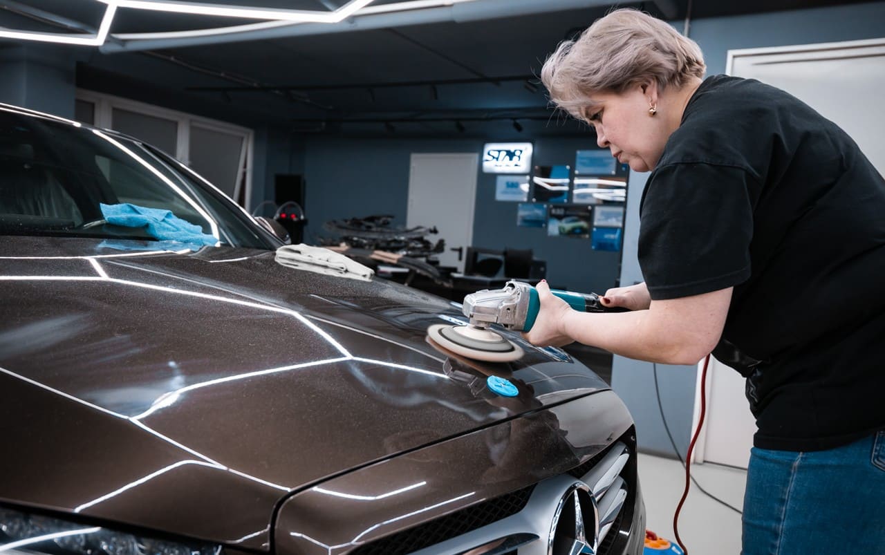 Полировка и керамическая защита Mercedes-Benz C-Класс
