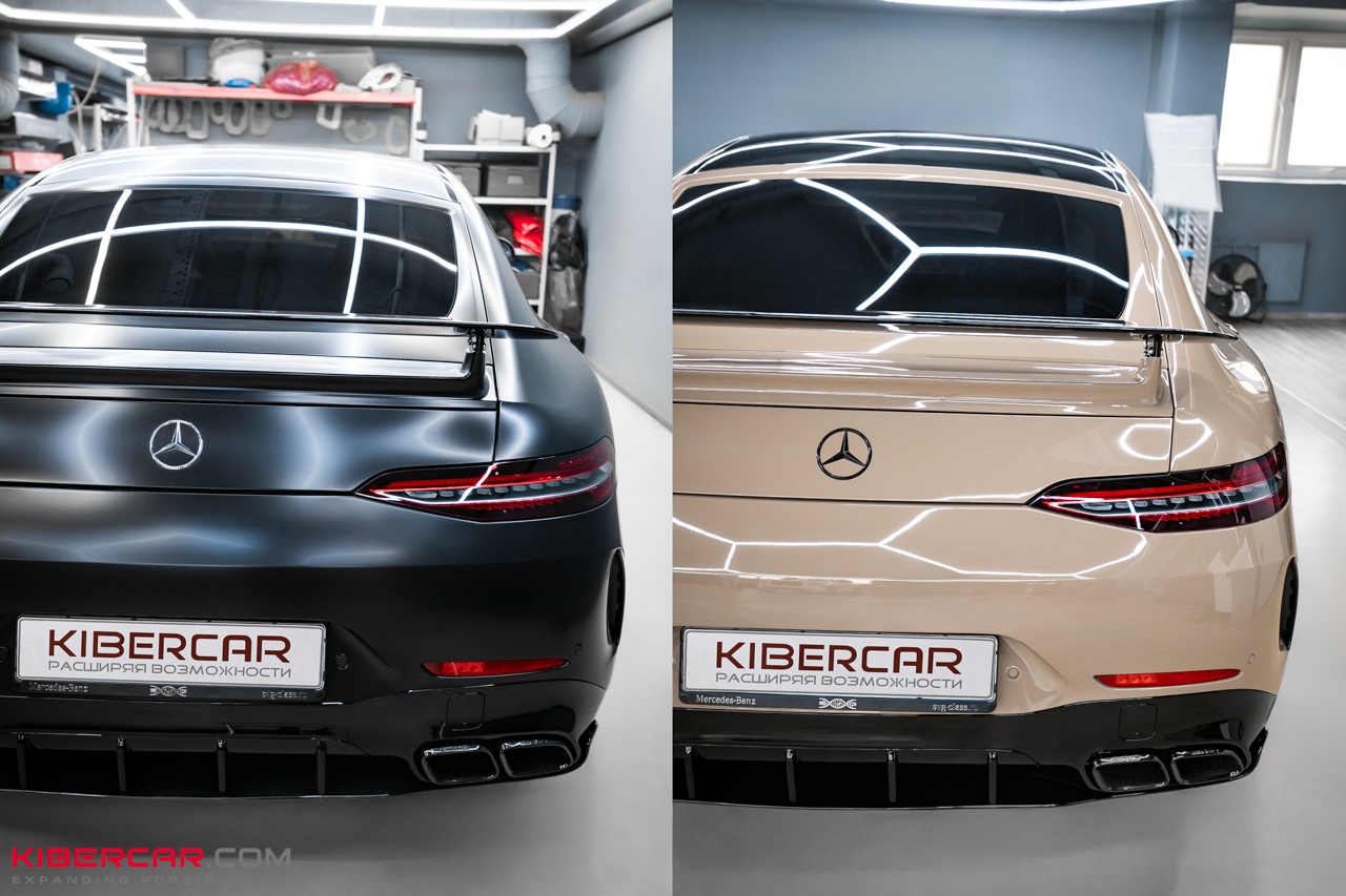 Mercedes-Benz AMG GT: оклейка в цветную полиуретановую пленку