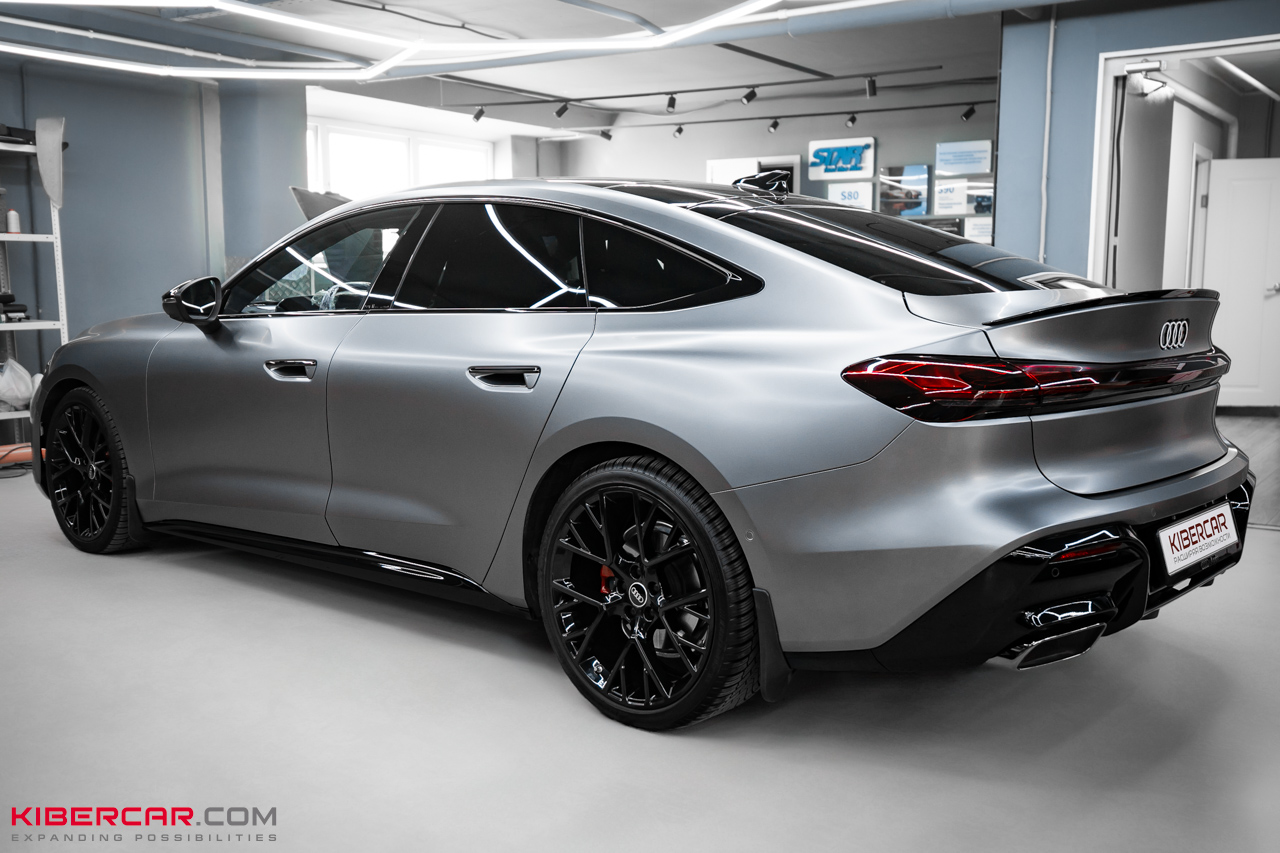 Оклейка Audi A5 в матовую полиуретановую пленку