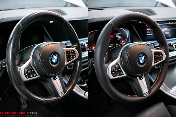 Перешив салона и перетяжка руля